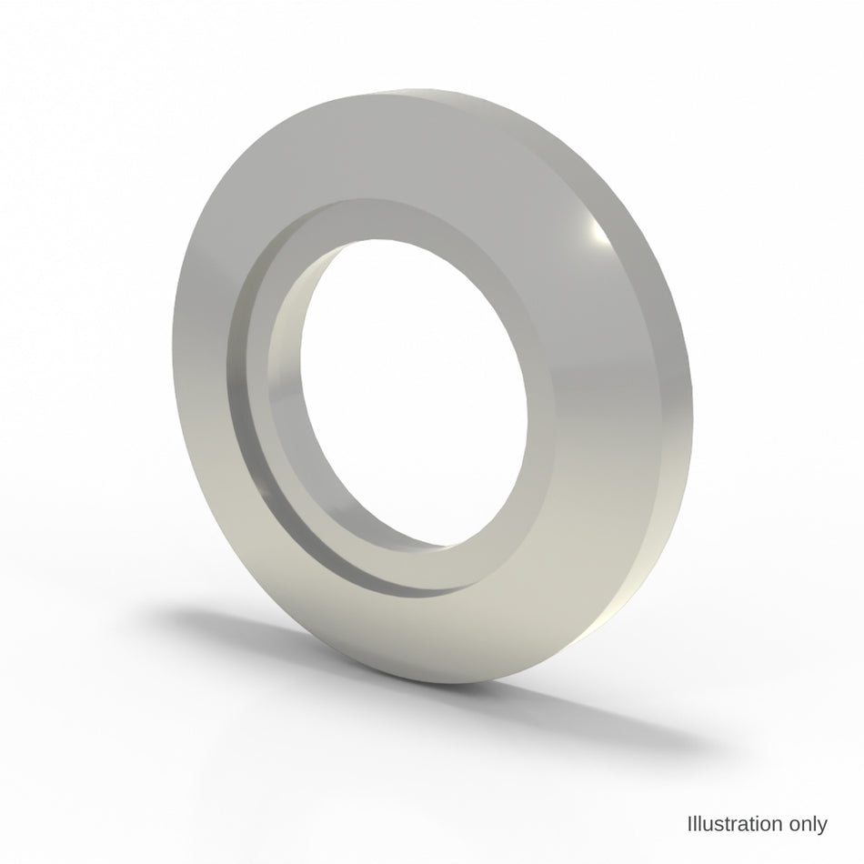 KF 16 Bored Flange 304, tube OD 20 mm