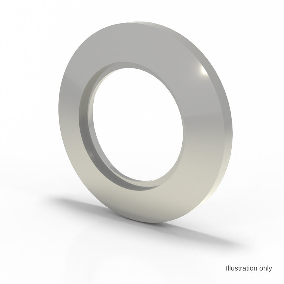 KF 25 Bored Flange Al, tube OD 25.4 mm