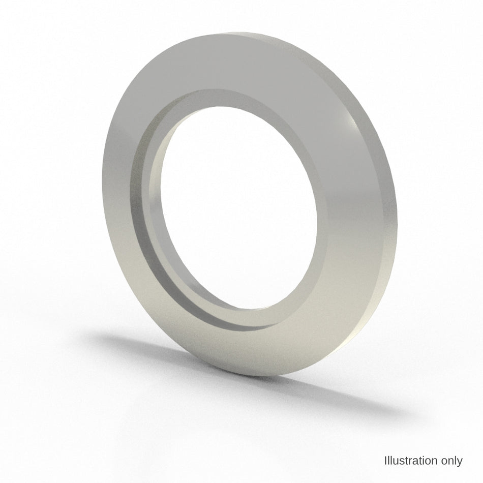 KF 25 Bored Flange Al, tube OD 28 mm