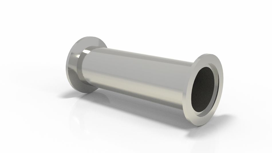 KF 40 Full Nipple 304, tube OD 38 mm